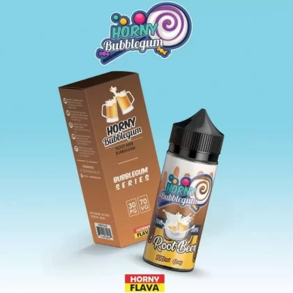 Horny Bubblegum Root Bear 100ml E Liquid by Horny Flava - 3 mg / 120 ml