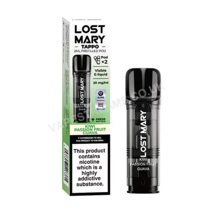 Lost Mary Tappo Kiwi Passion Fruit Guava Prefilled Pods - Vapestreams Co