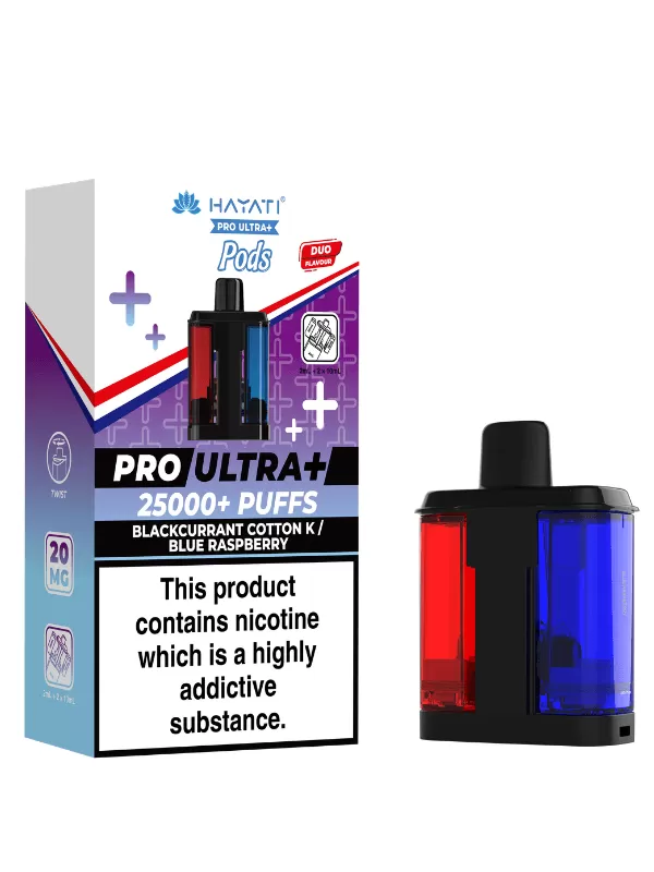 Hayati Pro Ultra Plus 25K Prefilled Pod - SOUR APPLE / JUICY PEACH (DUO)