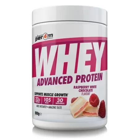 Per4m Advanced Whey Protein 900g – Raspberry White Chocolate