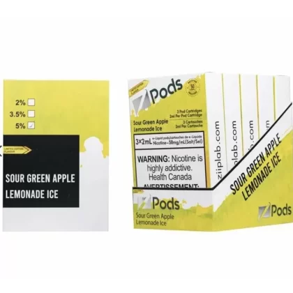 Z pods STLTH Compatible – Sour Green Apple Lemon ICE