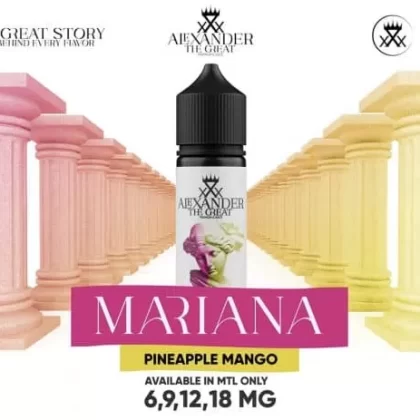 ALEXANDER MTL MARIANA ICE VAPE ELIQUID – PINEAPPLE MANGO - Vape Product, Vape Product; Vape Product