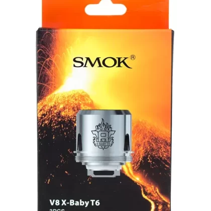 SMOK TFV8 X-Baby T6 Coils 0.2 Ohm (3-Pack) – Superior Vapour & Flavour Production