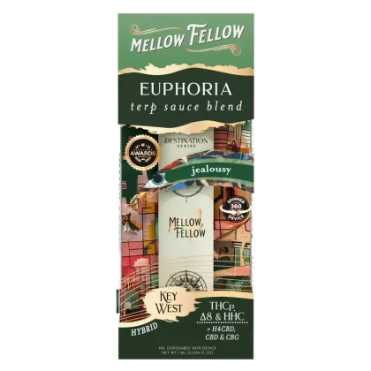 Mellow Fellow Euphoria Blend – Terp Sauce 1ml Disposable Spinner Vape – Jealousy (Hybrid)