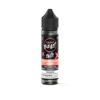 Flavour Beast E-Liquid 60mL Salts – Packin’ Peach Berry