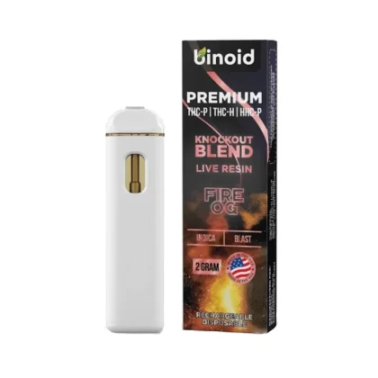 Binoid Knockout Blend Vaporizer – 2000mg - Strain#Fire OG (I)>Ice Breaker (I)