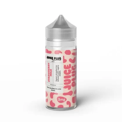 Juice Plug E-Liquid - Strawberry Milk - 100ml - 3mg