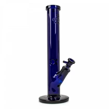 15″ Gear Premium 7mm Thick Straight Bong - Color#Blue>Clear>Pink