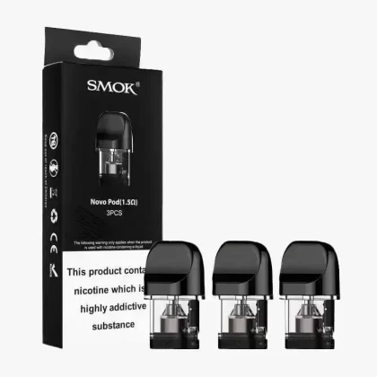 Smok Novo Replacement Pods - 0.6 Ohm Mesh - Three Pack, 0.8 Ohm Mesh - Three Pack