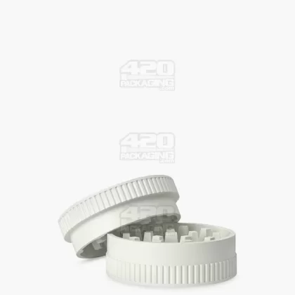 Biodegradable Thick Wall White Grinder | 2 Piece – 55mm – 12 Count - Ejuicewarehouse