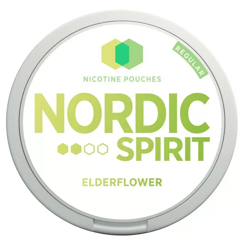 Nordic Spirit Elderflower Nicotine Pouches - Nicotine Strength#X-Strong (11mg)>Strong (9mg)>Regular (6mg)