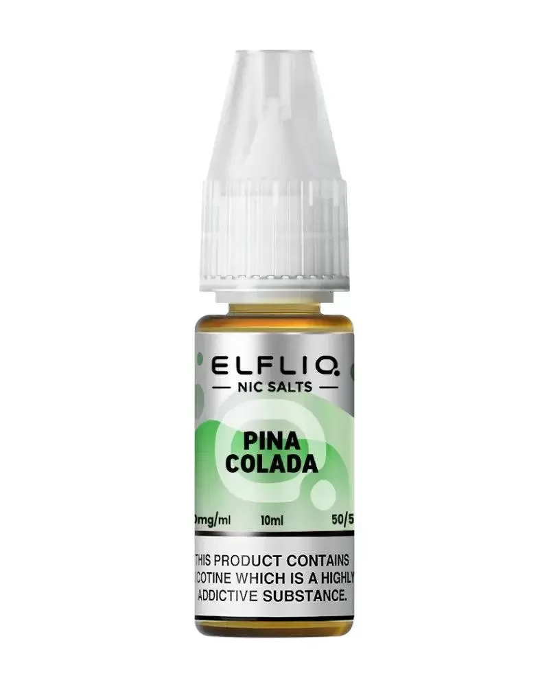 Elf Bar Elfliq Pina Colada Nic Salt Vape Juice - Strength