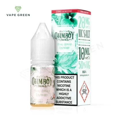 Pear, Apple and Raspberry Nic Salt E-Liquid by Ohm Boy Volume II