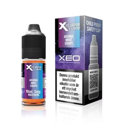 XEO Xtreme Vapor Mint Grape 10ml – vape juice med nikotin