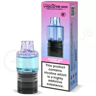 Blueberry Sour Raspberry Uwell Viscore 8000 Refill Pack - Ecigpremium