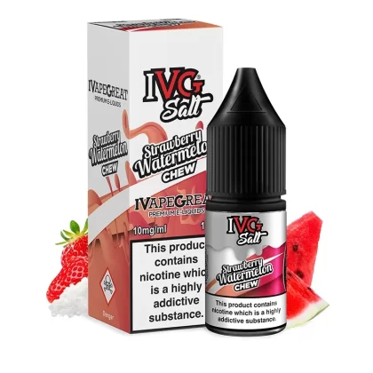 Strawberry Watermelon Chew Nic Salt E-Liquid by IVG Salt – 10ml