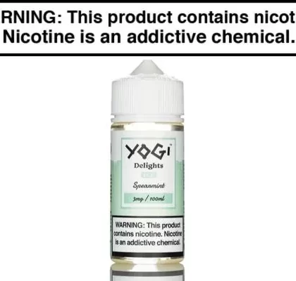 SPEARMINT ICE BY YOGI DELIGHTS E LIQUID 100ML - Vape Product, Vape Product