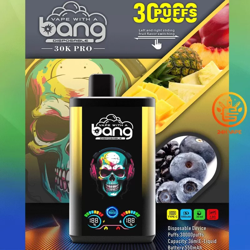 Bang 30K Pro Dual-Flavor Disposable Vape - Vapeq10 - Image 2