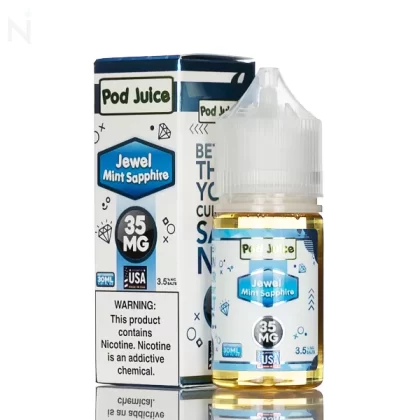 Pod Juice Nicotine Salt - Jewel Mint Sapphire - 30ml - 35mg