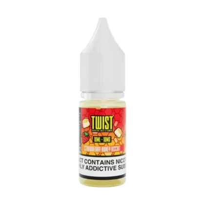 Twist Strawberry Honey Biscuit Saltnic Vape Juice - 10 Pack - Strength 10mg