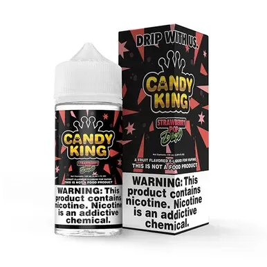 Strawberry Pop Drops Candy King 100mL - Nicotine Level#00mg>03mg>06mg