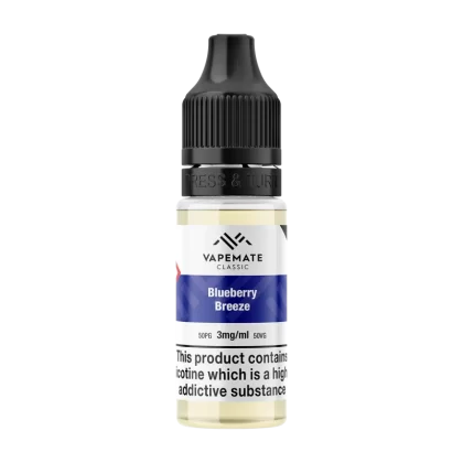 Vapemate Classic Blueberry Breeze 10ml - 6mg - Vape Product (95606A)
