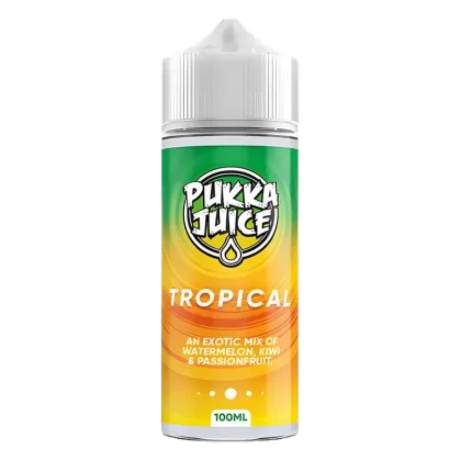 Pukka Juice Tropical Vape Juice 100ml - Size#0 Nic Shots>1 x 18mg Nic Shot>2x 18mg Nic Shot