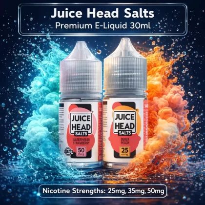 Juice Head Salts Premium E-Liquid 30ml - Cool Mint / 25mg - Vapeciga