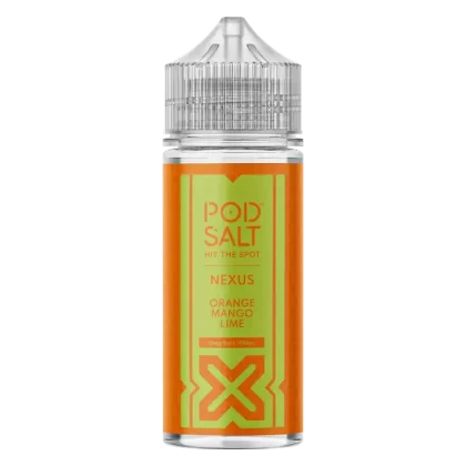 Pod Salt Orange Mango Lime 100ml Vape Juice By Nexus - Nic Shots#0 Nic Shots>1 x 18mg Nic Shot>2 x 18mg Nic Shots