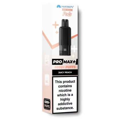 Juicy Peach Pro Max+ Refills by Hayati - Ecigarettedirect Co
