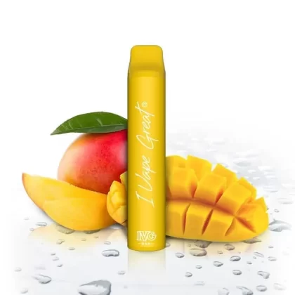 IVG BAR – Exotic Mango - IVG BAR / Wassermelone / Propylenglykol / pflanzliches Glycerin / Aromastoffe / Nikotin-Benzoat / 20mg/ml / 550 mAh / ca. 800