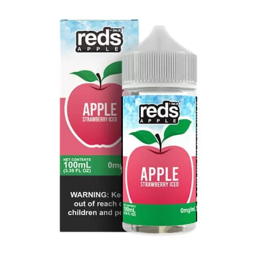 Vape 7 Daze E-Juice – Strawberry Reds Apple Iced – 100ml