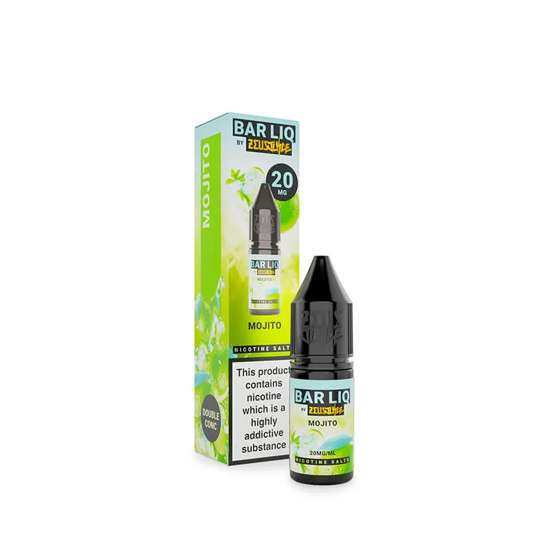 Zeus Juice Bar Liq Mojito Nic Salt E-Liquid 10ml - 5mg - Image 2