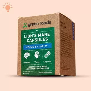 Green Roads Lion’s Mane Focus & Clarity Mushroom Capsules