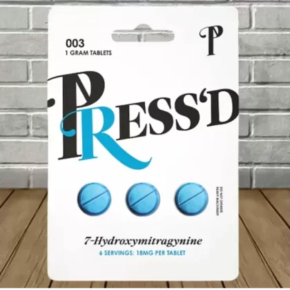 Press’d 7-Hydroxymitragynine Tablets 3ct - size#Single Pack>Full Case (25ct) (590429)
