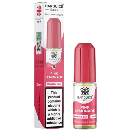 Pink Lemonade Nic Salt E-Liquid by Bar Juice 5000 (10ml) - 20mg