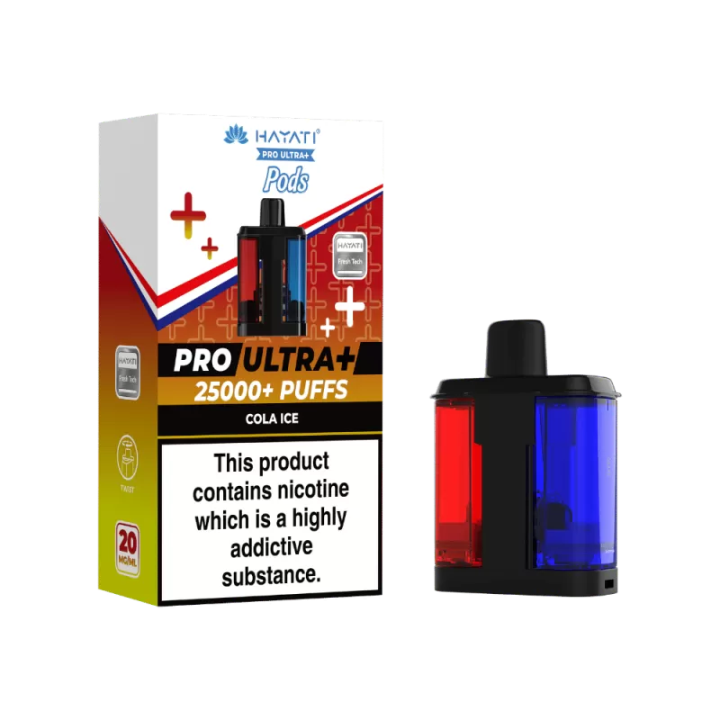 Hayati Pro Ultra Plus 25K Prefilled Pods Cola Ice