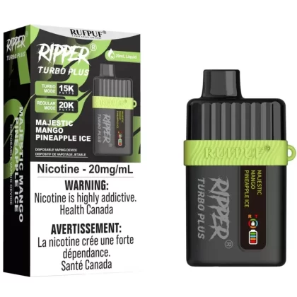RIPPER TURBO PLUS Disposable Vape – Majestic Mango Pineapple Ice