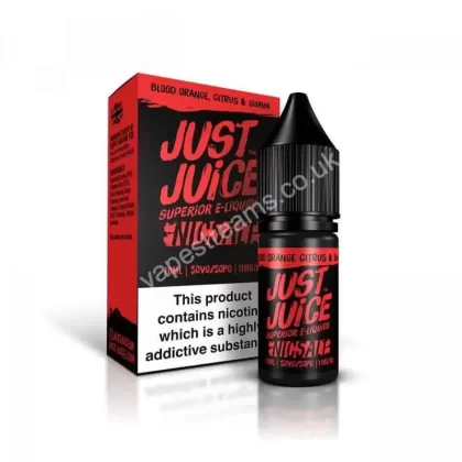 Just Juice Blood Orange Citrus & Guava Nic Salt E-Liquid - Vapestreams Co