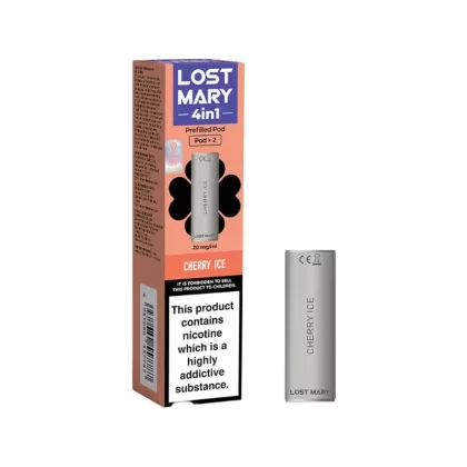 Lost Mary 4in1 Cherry Ice Pods (2 Pack) - Nicotine Strength#20mg (81D2AE)