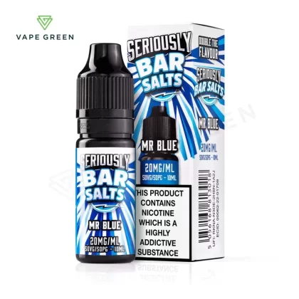 Mr Blue Nic Salt E-Liquid by Seriously Bar Salts - Eliquidsupply