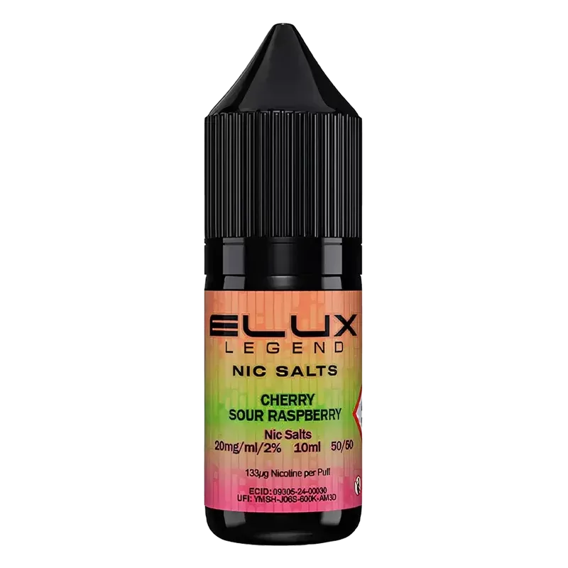Elux Cherry Sour Raspberry Nic Salt Vape Juice 10ml