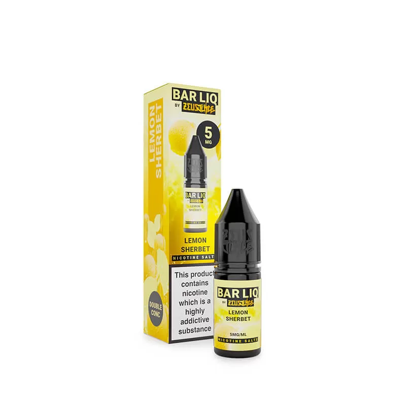 Zeus Juice Bar Liq Lemon Sherbet Nic Salt E-Liquid 10ml - Vapestore Co