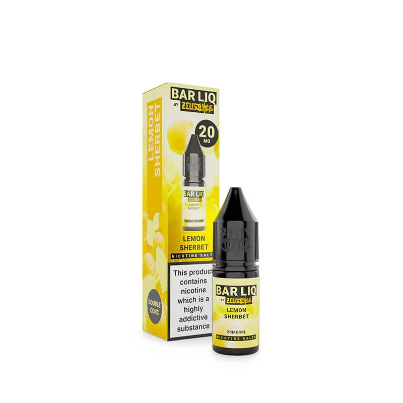 Zeus Juice Bar Liq Lemon Sherbet Nic Salt E-Liquid 10ml - Vapestore Co - Image 3