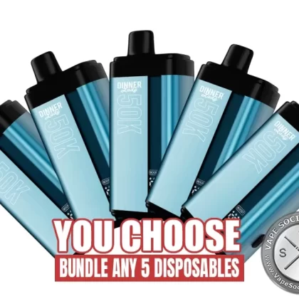 [5-Pack] Dinner Lady 50K Disposable Bundle