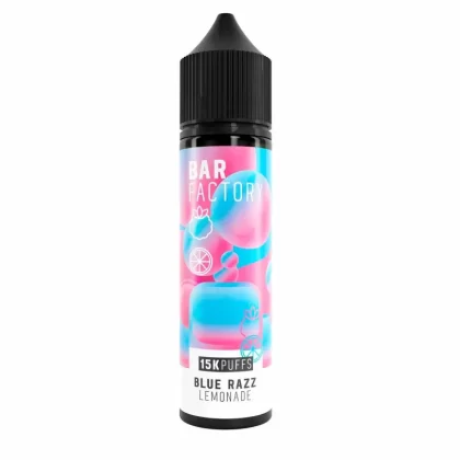 Bar Factory Blue Razz Lemonade 50ml Short Fill E-Liquid - 0mg With 50ml Juice / 3mg With Single Nic Shot (60ml Juice)