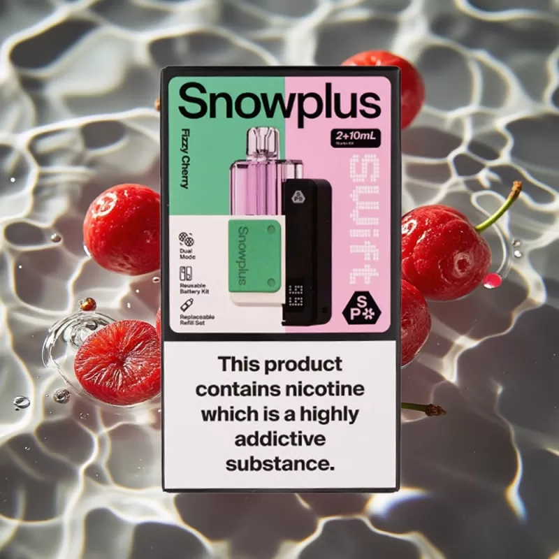 Snowplus Swift 5000 Puffs Prefilled Pod Kit Fizzy Cherry – Dual Mesh Atomizer, 1000mAh Battery, 2+10ml E-liquid, 2% Nicotine - Bangvapeaustralia - Image 2