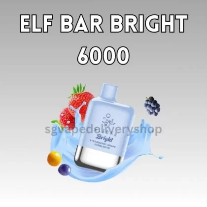 Elf Bar Bright 6000 Puffs - Apple Strawberry Mango