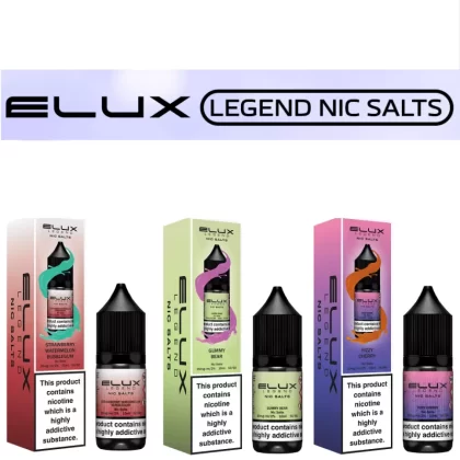 5 Elux Nic Salts & Elux Firerose 10ml – All Flavours – TPD - Vapestorm Co