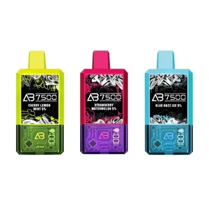 Air Bar AB7500 Disposable Vape - Flavors#Strawberry Cheesecake>Strawberry Banana>Blue Razz Ice>Strawberry Mango>Raspberry Watermelon